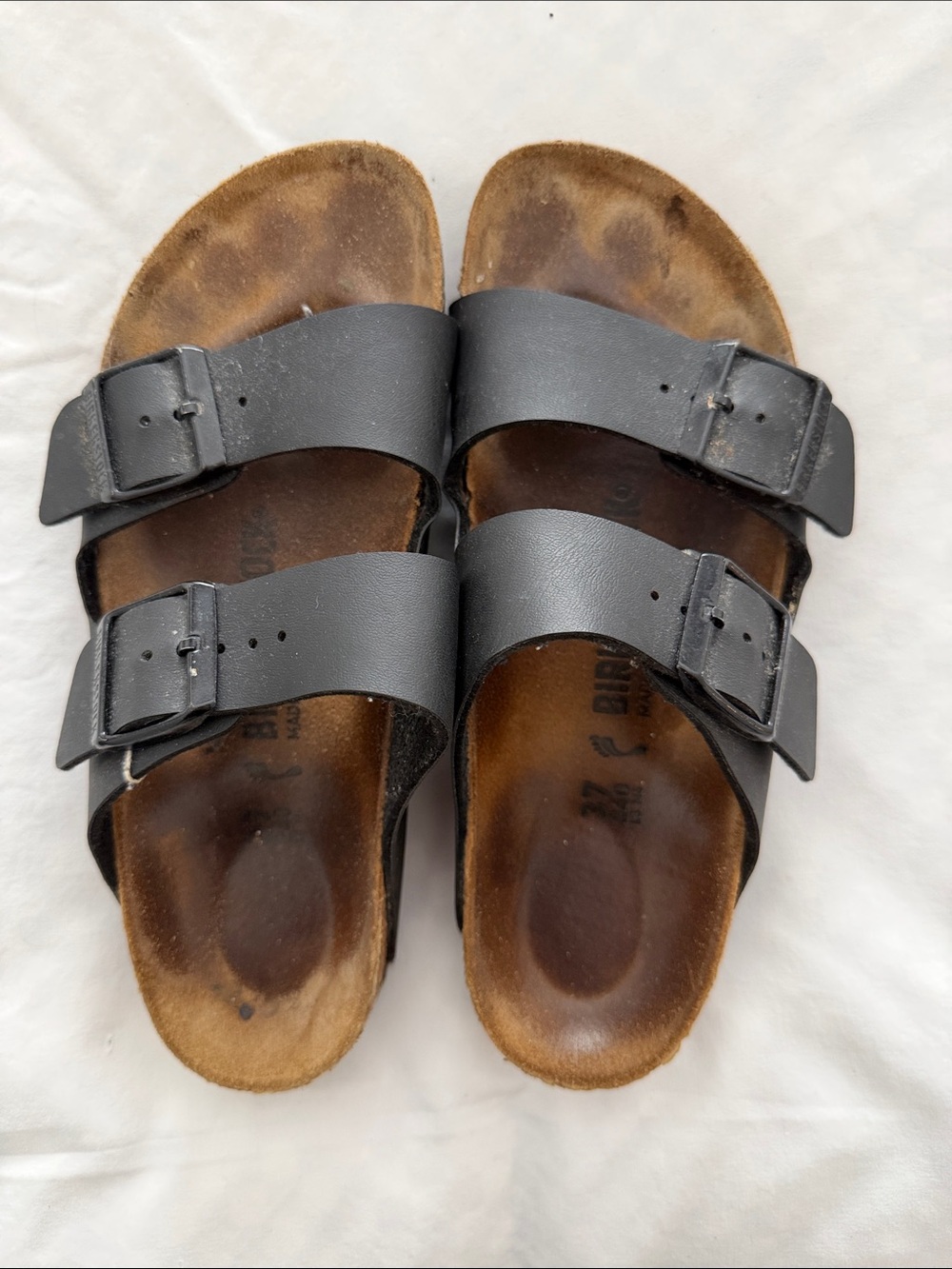 Birkenstock Black Two-Strap Men's Slide Sandals